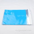 imprimare logo personalizat pungi autoadezive din plastic albastru
